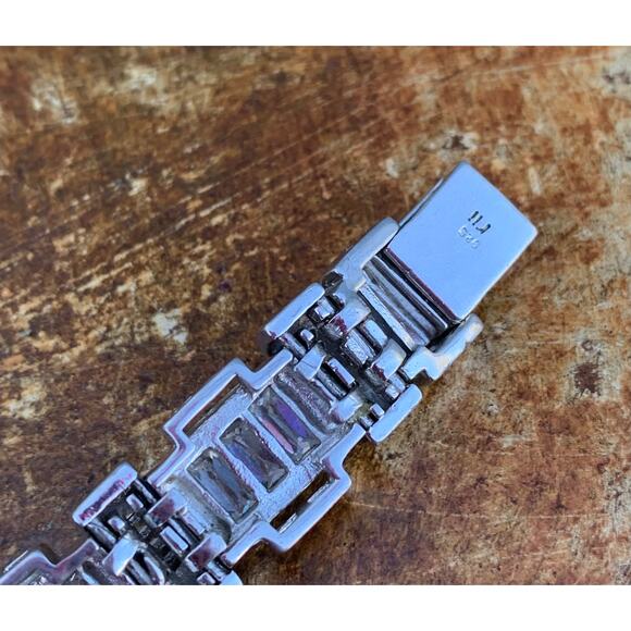 Sterling Silver and CZ Unisex Bracelet by RII - Picture 10 of 10